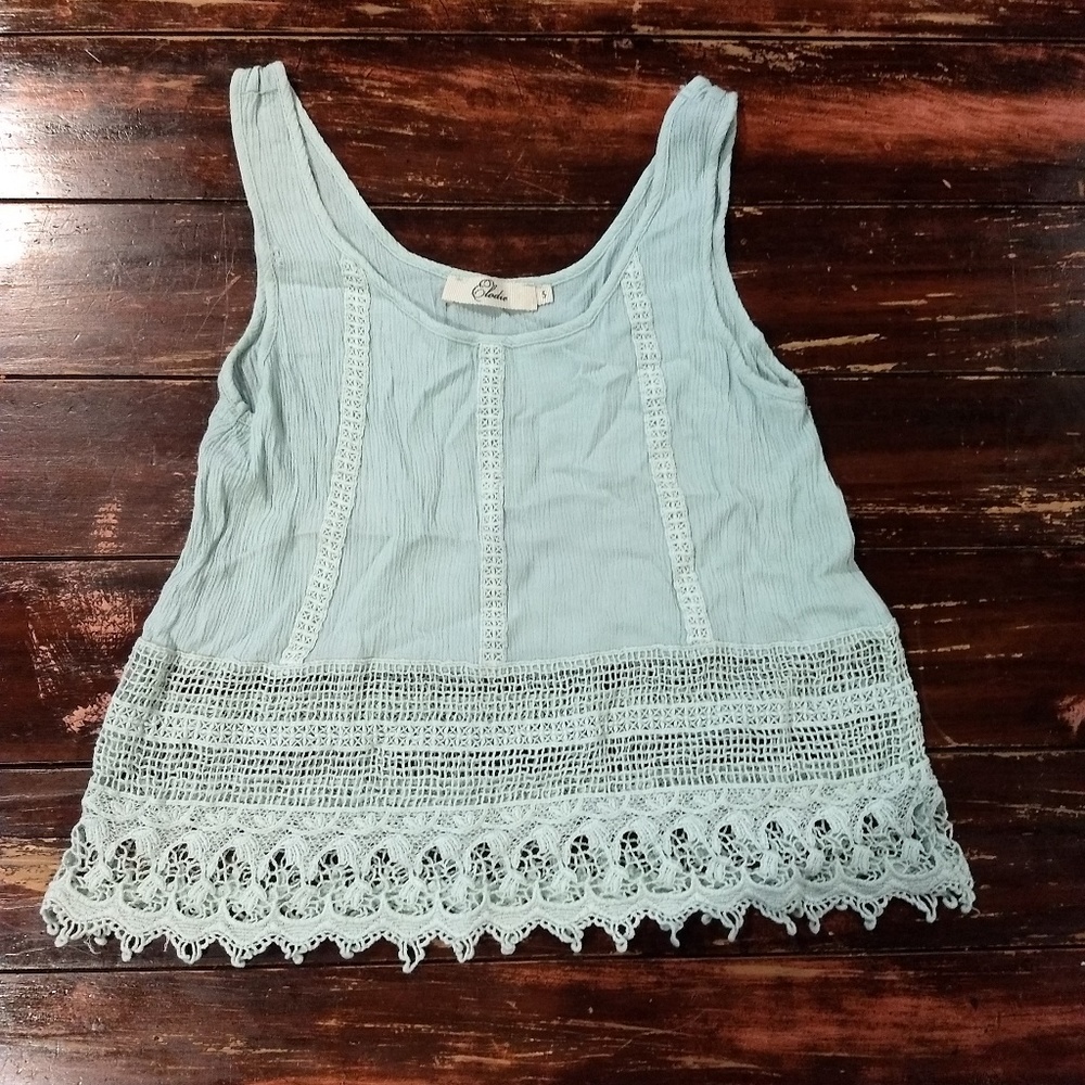 Mint Crop Top